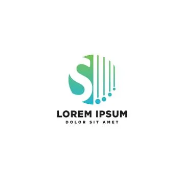 Letter s logo template with shield concept vector illustration icon element Stock Illustration