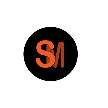 Letter s-m logo Stock Illustration