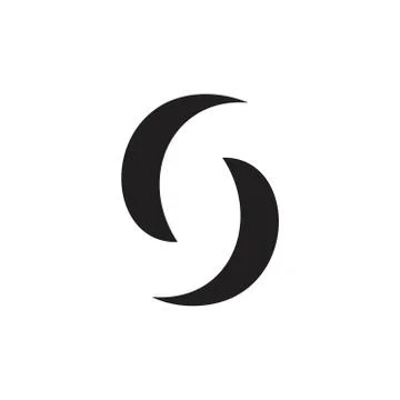 Letter s motion circle geometric logo vector Illustrazione stock