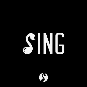 Letter S for sing / singing logo, s music logo, s for musical note logo Stock Illustration