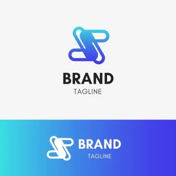 Letter S Technology Logo Stock Illustration