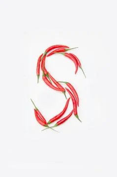 The letter S on a white background Stock Photos