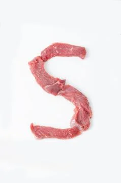 The letter S on a white background Foto stock