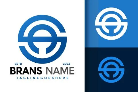 Letter SA Monogram Logo Logos Design Element Stock Vector Illustration Templa Stock Illustration
