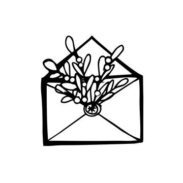 Letter for Sannta Stock Illustration