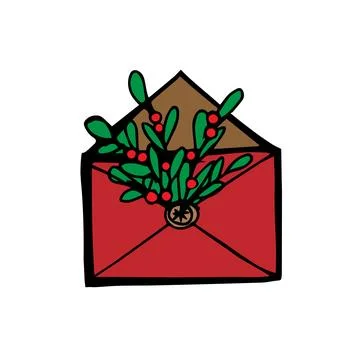 Letter for Sannta Stock Illustration