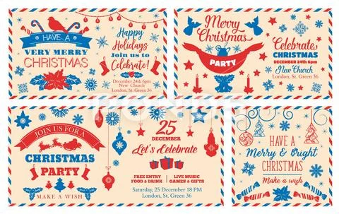 Letter for Santa, Christmas holidays mail Stock Illustration