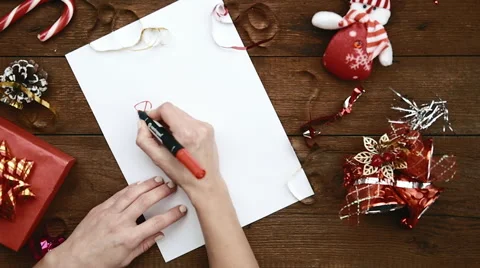 Letter to Santa Claus Stock Footage 68631830