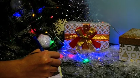 Letter to Santa Claus. Stock Footage 118089933