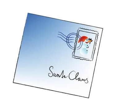 Letter for santa claus Stock Illustration