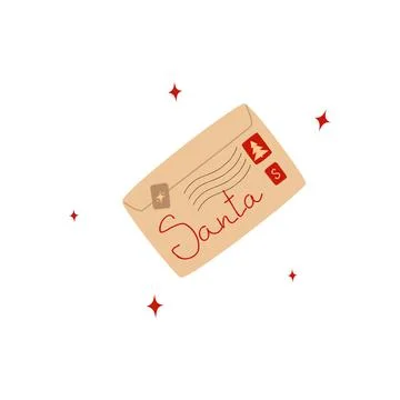 Letter to Santa Claus Stock Illustration