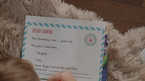 Letter to Santa close-up Vidéo 67726348