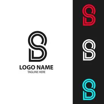 Letter SD logo design vector Stock-Illustration