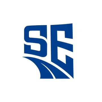 Letter SE icon Stock Illustration