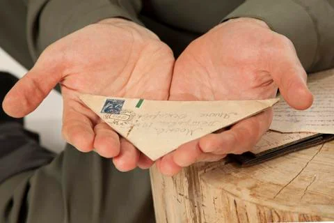 Letter from the Second World War Fotos Stock