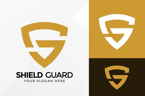 Letter SG Shield Guard Logo Design, Brand Identity logos vector, modern logo, Stock Illustration