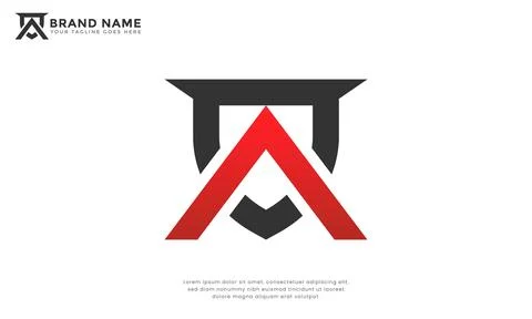 Letter A Shield Logo Stock-Illustration