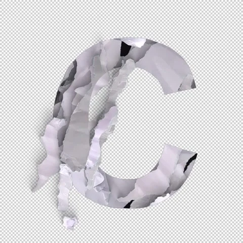 Letter Shred C Stock Footage 293928474