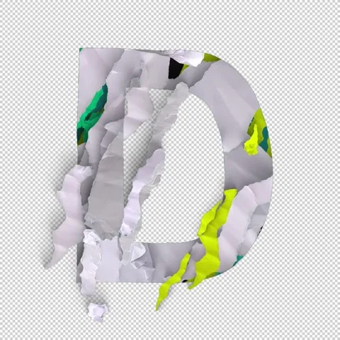 Letter Shred D Stock-Footage 293925457