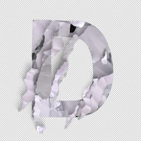 Letter Shred D Stock Footage 293928490