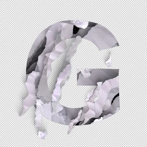 Letter Shred G Video stock 293928511