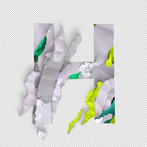 Letter Shred H Stock Footage 293925535
