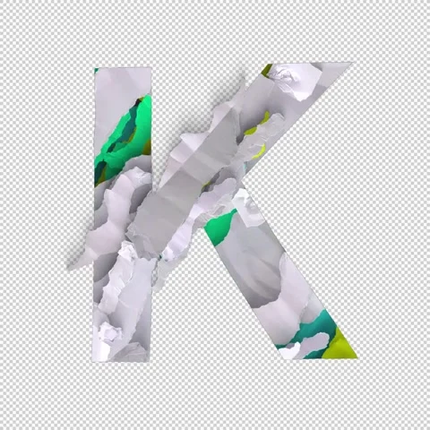 Letter Shred K Stock Footage 293925566