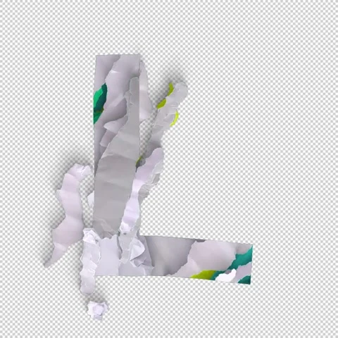 Letter Shred L Video stock 293925634