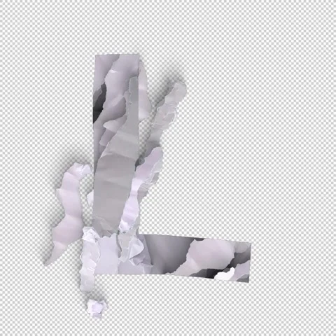 Letter Shred L Stock Footage 293928558