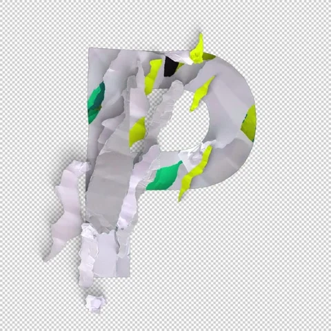 Letter Shred P Video stock 293925710