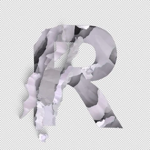 Letter Shred R Stock Footage 293928644