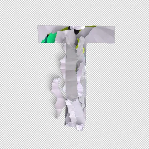 Letter Shred T Stock Footage 293925761