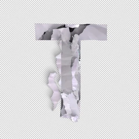 Letter Shred T Stock Footage 293928639