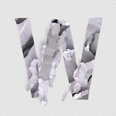 Letter Shred W Stock Footage 293928679