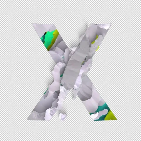 Letter Shred X Stock Footage 293927506