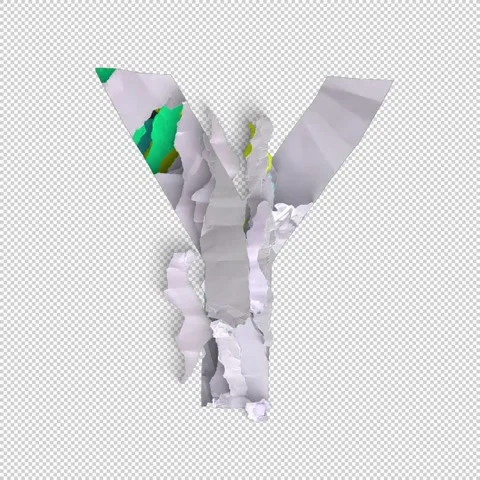 Letter Shred Y Stock Footage 293927366