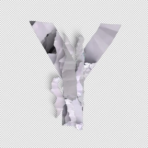 Letter Shred Y Stock Footage 293928677
