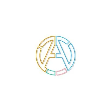 Letter sign icon vector Stock Illustration