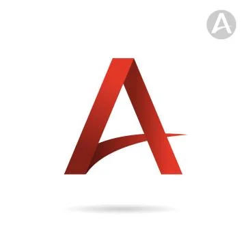 A letter sign Illustrazione stock