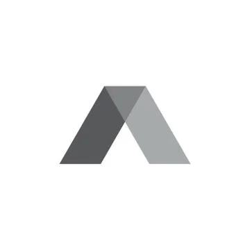 Letter a simple gradient logo vector Illustrazione stock