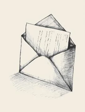 Letter Sketch Stock Illustration