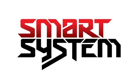 Letter smart system design vector Stock Illustration