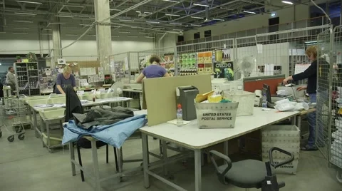 Letter sorting in post office Stock Footage 60128146