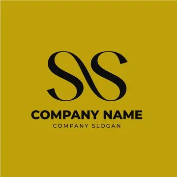 Letter SS Monogram Logo Design Stylish Minimalist Illustrazione stock