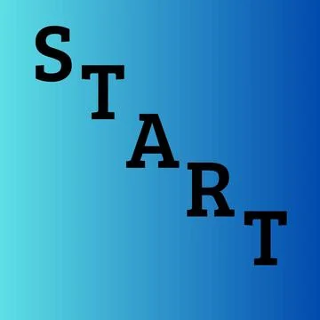 Letter start Illustrazione stock