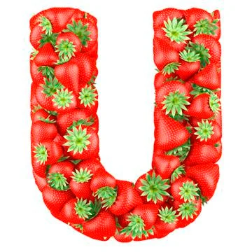 Letter of Strawberry Иллюстрация