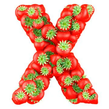 Letter of Strawberry Stock Illustration