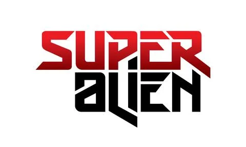 Letter super alien design vector Stock Illustration