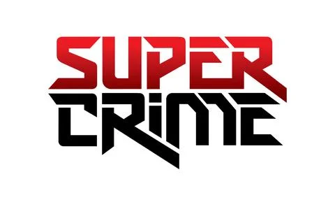 Letter super srime design vector Stock Illustration