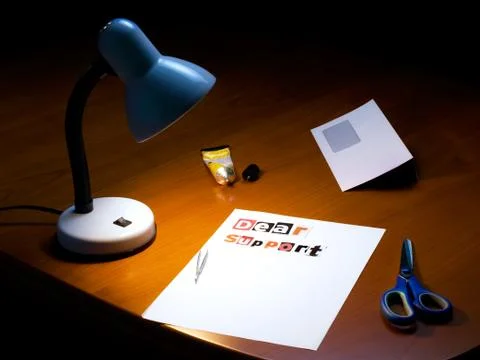 Letter to support Stock Photos